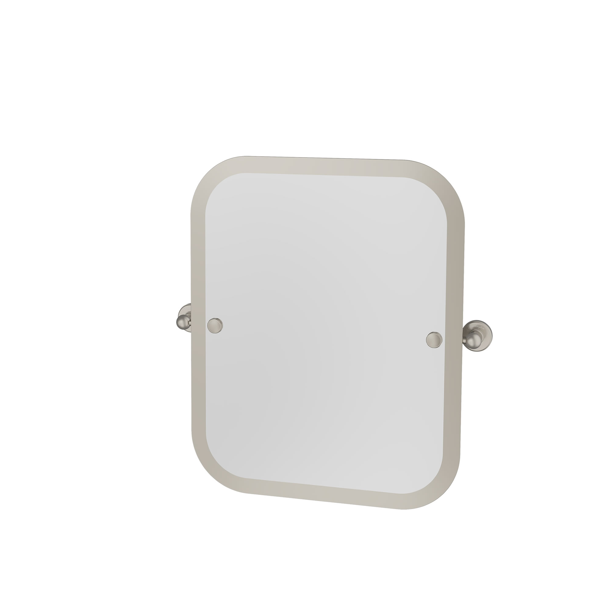 Rectangular Swivel Mirror Brushed Nickel